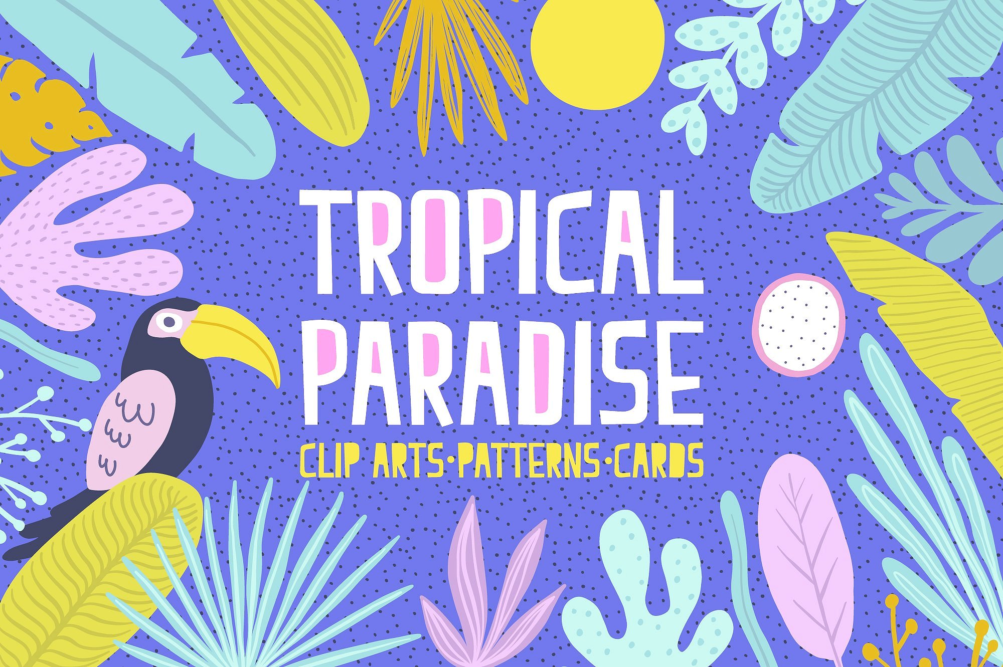 دانلود مجموعه وکتورهای Tropical Paradise Set