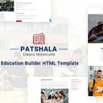 دانلود قالب آموزش و پرورش Patshala - به همراه صفحه ساز پیشرفته