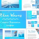 دانلود قالب پاورپوینت Blue Waves - قالب آماده و حرفه ای PowerPoint