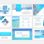 دانلود قالب پاورپوینت Blue Waves | Blue Waves - PowerPoint Template
