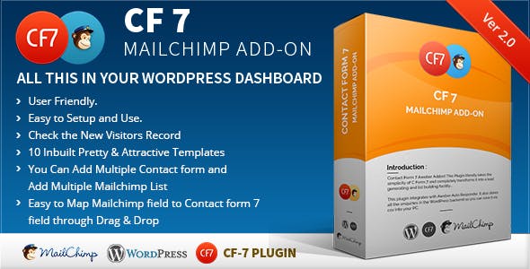 دانلود افزونه وردپرس CF7 7 - افزودنی پیشرفته Mailchimp