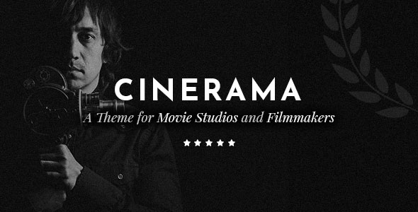 دانلود قالب وردپرس Cinerama - پوسته خلاقانه استدیو فیلم سازی وردپرس