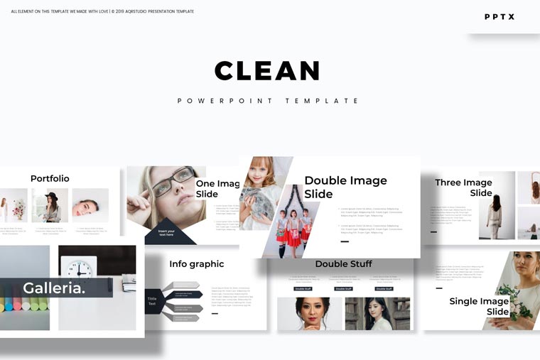 دانلود قالب پاورپوینت Clean – به همراه دو نسخه گوگل اسلاید و Keynote