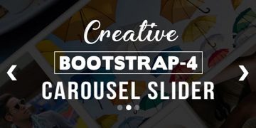 دانلود اسلایدر Creative BS-4 Carousel Slider - اسلایدر HTML5