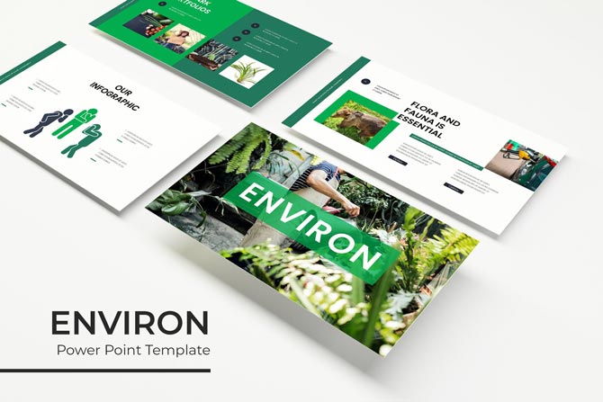 دانلود مجموعه قالب های ارائه Environ – پاورپوینت | گوگل اسلاید | Keynote
