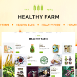 دانلود قالب وردپرس Healthy Farm - پوسته کشاورزی و ارائه محصولات ارگانیک