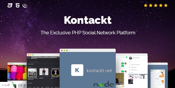 دانلود اسکریپت Kontackt - راه اندازی پلتفرم شبکه اجتماعی انحصاری