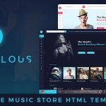دانلود قالب سایت موسیقی Miraculous - قالب HTML فروش موسیقی