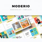 دانلود قالب پاورپوینت Moderio – به همراه دو نسخه گوگل اسلاید و Keynote