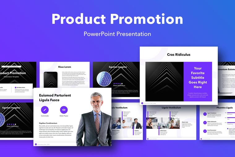 دانلود قالب پاورپوینت Product Promotion - قالب ارائه آماده PowerPoint