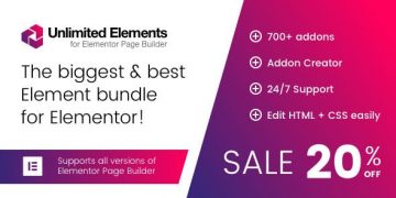 دانلود افزونه وردپرس Unlimited Elements - افزودنی و Add-on المنتور
