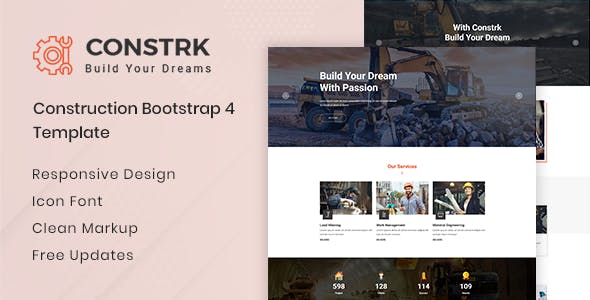 دانلود قالب سایت Constrk - قالب HTML معماری و ساخت و ساز حرفه ای