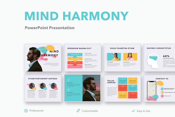 دانلود مجموعه قالب ارائه Mind Harmony – پاورپوینت و گوگل اسلاید