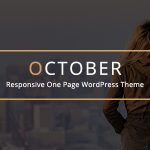 دانلود قالب وردپرس October - پوسته خلاقانه و تک صفحه ای وردپرس