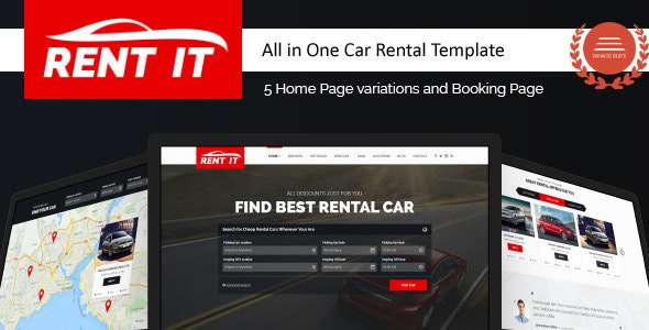 دانلود قالب Rent It - قالب HTML اجاره ماشین و اتومبیل حرفه ای