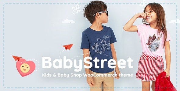 دانلود قالب وردپرس BabyStreet - پوسته فروشگاه لوازم کودکان ووکامرس