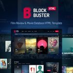 دانلود قالب سایت BlockBuster - قالب HTML فیلم و سریال | نقد و بررسی حرفه ای