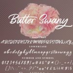 Butter Swany Handwritten Font 07
