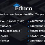 دانلود قالب سایت Educo - قالب بوت استرپ آموزش و پرورش حرفه ای
