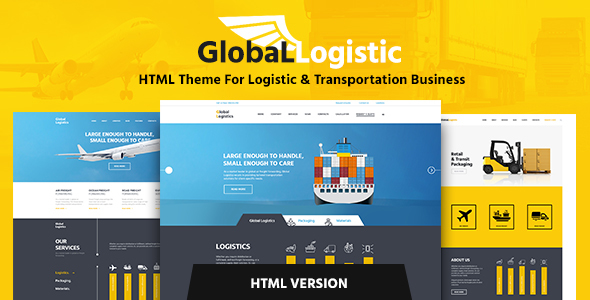 دانلود قالب سایت Global Logistics - قالب HTML حمل و نقل حرفه ای