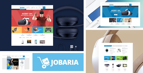 دانلود قالب پرستاشاپ Jobaria - قالب فروشگاه لوازم الکترونیکی پرستاشاپ