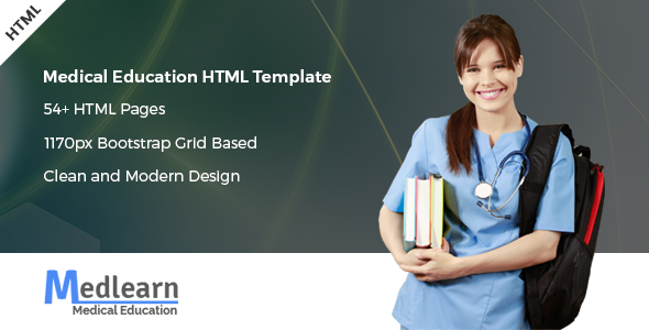 دانلود قالب سایت Medlearn - قالب HTML آموزش پزشکی حرفه ای