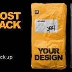 دانلود موکاپ Post Pack Bag - بسته بندی پست و بسته های ارسالی