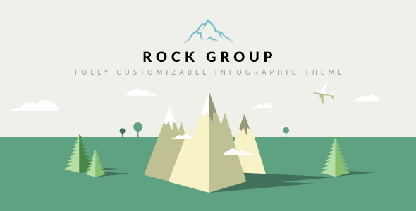 دانلود قالب سایت Rock Group - قالب خلاقانه و چند منظوره حرفه ای