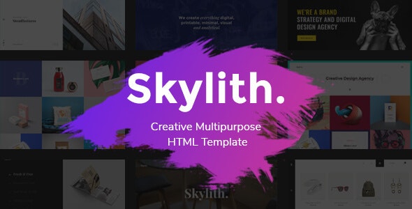 دانلود قالب سایت Skylith - قالب HTML چند منظوره و نمونه کار خلاقانه