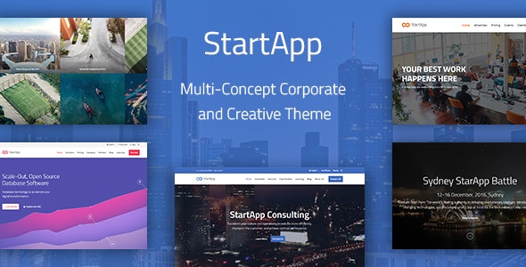 دانلود قالب وردپرس StartApp - پوسته چند منظوره و خلاقانه وردپرس