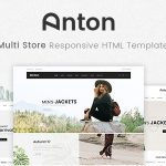 دانلود قالب سایت Anton - قالب HTML چند منظوره فروشگاهی