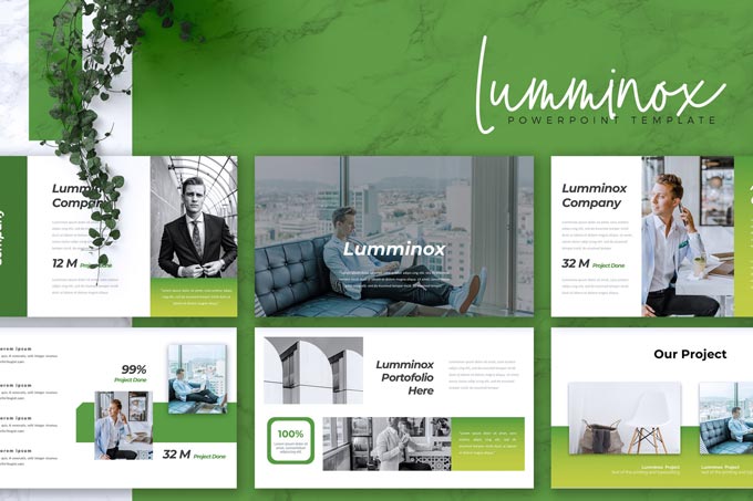 دانلود قالب پاورپوینت LUMMINOX – به همراه دو نسخه گوگل اسلاید و Keynote