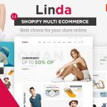 دانلود قالب شاپیفای Linda - قالب فروشگاه حرفه ای و چند منظوره Shopify