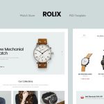 دانلود قالب فروشگاهی Rolix - قالب PSD فروشگاه ساعت حرفه ای