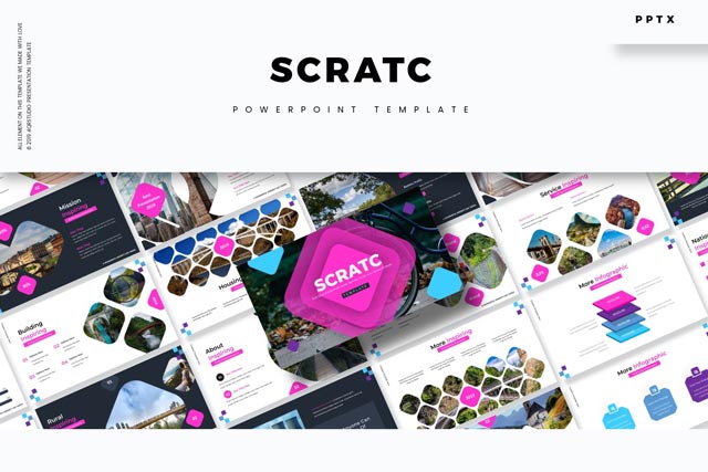 دانلود قالب پاورپوینت Scratc – به همراه دو نسخه گوگل اسلاید و Keynote