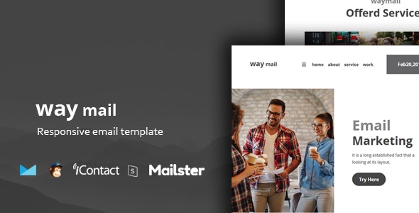 دانلود قالب ایمیل Way Mail - مجموعه قالب های آماده ایمیل + ماژول ها