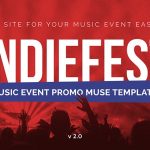 دانلود قالب میوز IndieFest - قالب موزیک و سرگرمی Adobe Muse