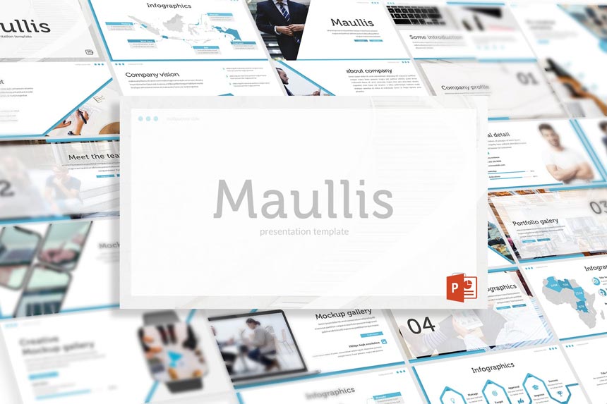 دانلود قالب پاورپوینت Maullis – به همراه دو نسخه گوگل اسلاید و Keynote
