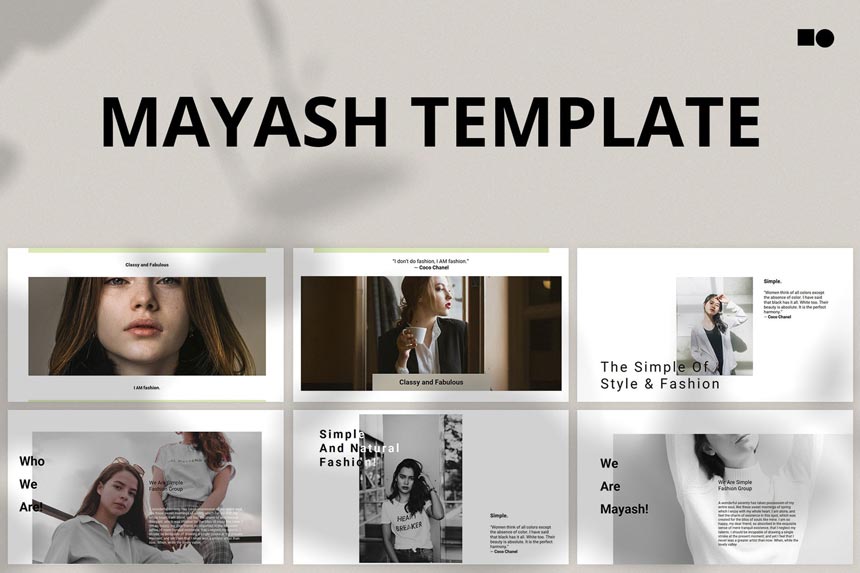 دانلود قالب پاورپوینت Mayash – به همراه دو نسخه گوگل اسلاید و Keynote