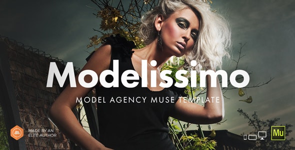 دانلود قالب میوز Modelissimo - قالب تک صفحه ای و زیبای Adobe Muse