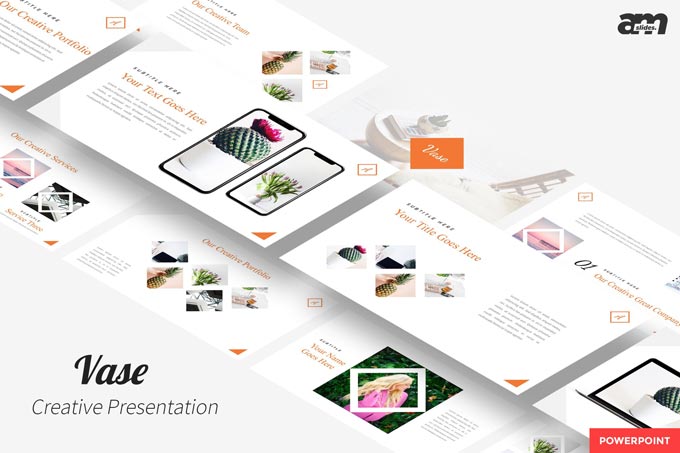 دانلود قالب پاورپوینت Vase – به همراه دو نسخه گوگل اسلاید و Keynote