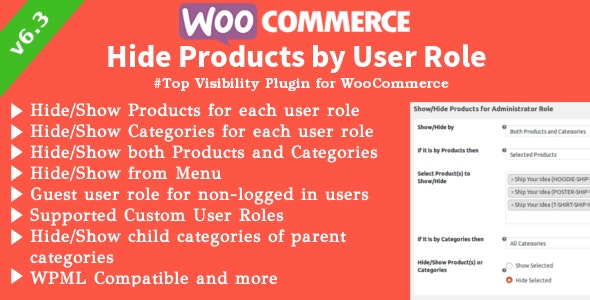 دانلود افزونه ووکامرس WooCommerce Hide Products