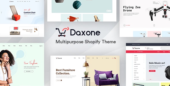 دانلود قالب شاپیفای Daxone - قالب فروشگاهی و چند منظوره Shopify