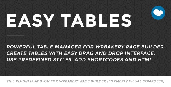 دانلود افزونه وردپرس Easy Tables - افزودنی صفحه ساز WPBakery