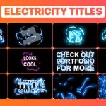 دانلود پروژه افتر افکت Electricity Titles Collection