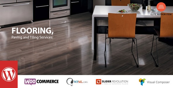 دانلود قالب وردپرس Flooring - پوسته سرویس دهی و ارائه خدمات حرفه ای
