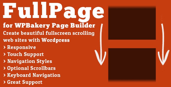 دانلود افزونه وردپرس FullPage - افزودنی صفحه ساز WPBakery