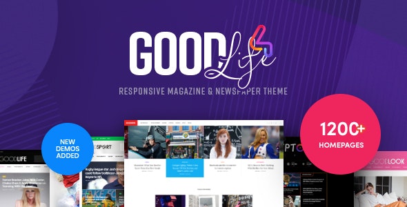دانلود قالب وردپرس GoodLife - پوسته مجله خبری و وبلاگ وردپرس