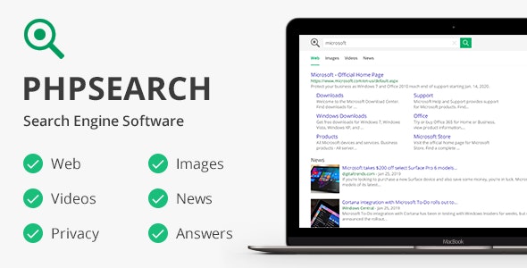 دانلود اسکریپت phpSearch - پلتفرم پیشرفته و حرفه ای موتور جستجو