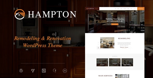 دانلود قالب وردپرس Hampton - پوسته طراحی داخلی و دکوراسیون وردپرس